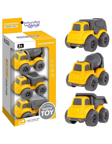 WOOPIE Zestaw 3 Pojazdy Budowlane