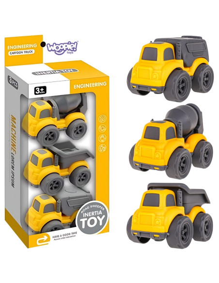 WOOPIE Zestaw 3 Pojazdy Budowlane