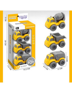 WOOPIE Zestaw 3 Pojazdy Budowlane 2