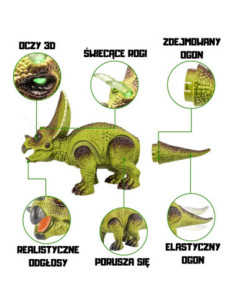 WOOPIE Zdalnie Sterowany Dinozaur Triceratops 2