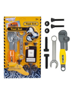 WOOPIE Zestaw Narzędzi Małego Majsterkowicza Klucz Nastawny Hakowy