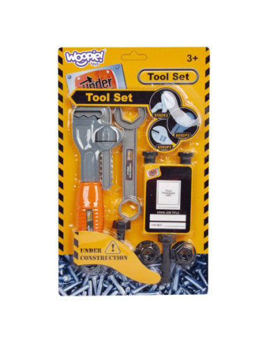 WOOPIE Zestaw Narzędzi Małego Majsterkowicza Klucz Nastawny Hakowy