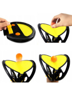 WOOPIE Catch Ball Gra Zręcznościowa Rzucaj Łap Dla Dwojga 2x Paletki+ 4 Piłki 2