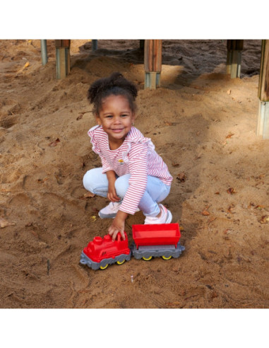 BIG Pociąg Towarowy Wagon z Wywrotką Zabawka do Pasku