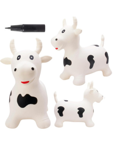 WOOPIE Skoczek Gumowy do Skakania Krówka + Pompka