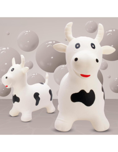 WOOPIE Skoczek Gumowy do Skakania Krówka + Pompka