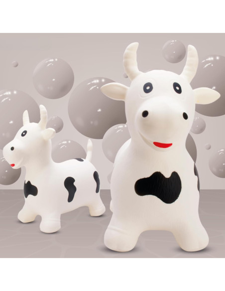 WOOPIE Skoczek Gumowy do Skakania Krówka + Pompka