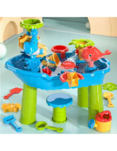 WOOPIE Pirate Ship Water Table with Chair 17 acc.