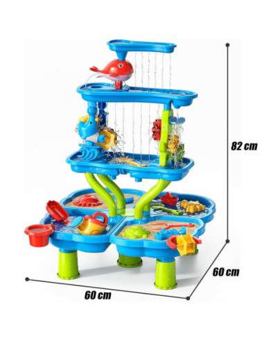 WOOPIE Stolik Wodny i Piaskowy Park Rozrywki 4w1