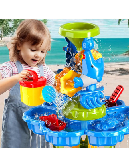 WOOPIE Stolik Wodny i Piaskowy Piaskownica z Ośmiornicą Akcesoria