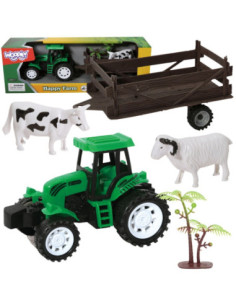 WOOPIE Traktor Rolniczy z Przyczepką i Zwierzętami