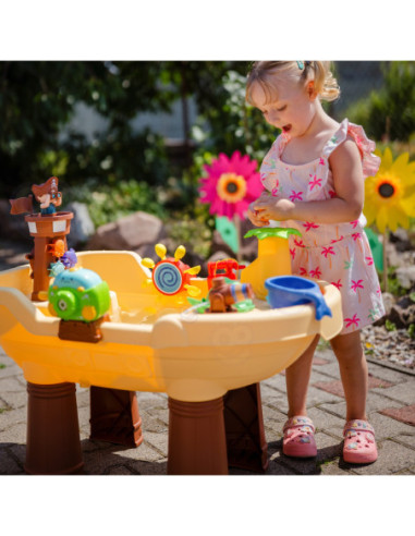 WOOPIE Stolik Wodny Piracka Łódź Armatka Wodna Bąbelki