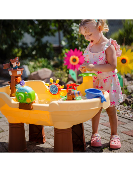 WOOPIE Stolik Wodny Piracka Łódź Armatka Wodna Bąbelki