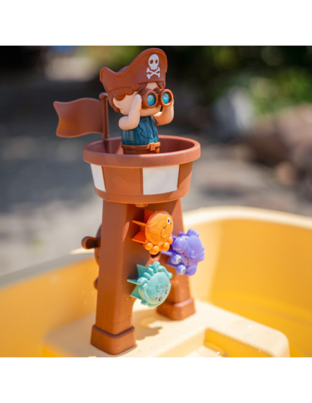 WOOPIE Stolik Wodny Piracka Łódź Armatka Wodna Bąbelki