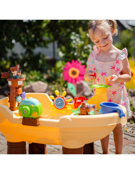 WOOPIE Stolik Wodny Piracka Łódź Armatka Wodna Bąbelki