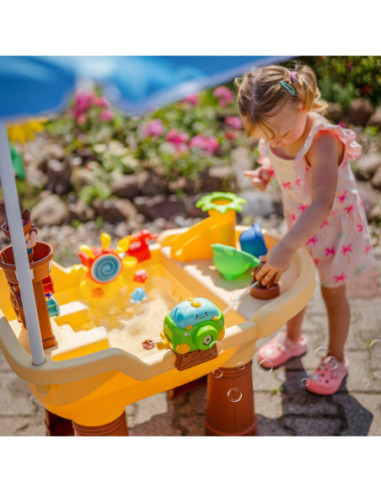 WOOPIE Stolik Wodny Piracka Łódź Armatka Wodna Bąbelki Parasol