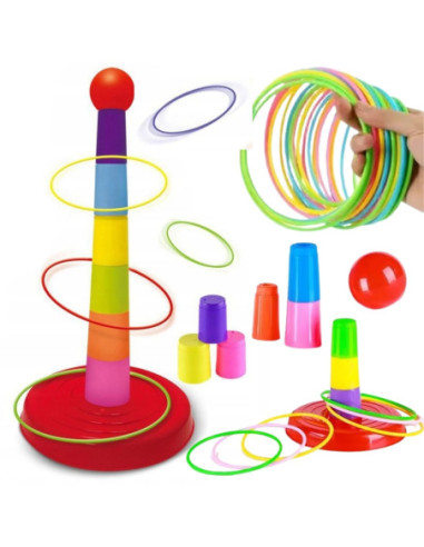 WOOPIE Gra Zręcznościowa Rzut do Celu Obręcze Ringo
