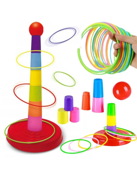 WOOPIE Gra Zręcznościowa Rzut do Celu Obręcze Ringo