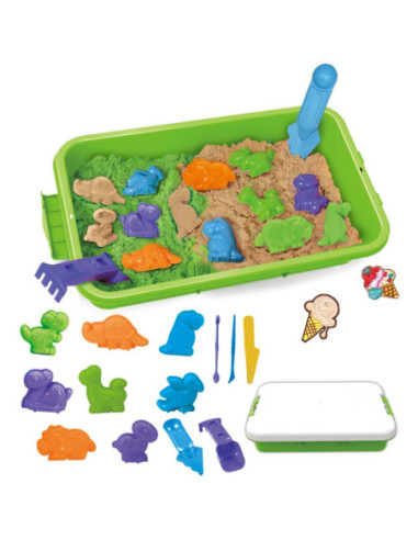 5 kg Zestaw XXL Dinozaury Stolik z Foremkami