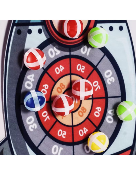 WOOPIE Gra Zręcznościowa w Rzutki na Rzepy Tarcza Rakieta