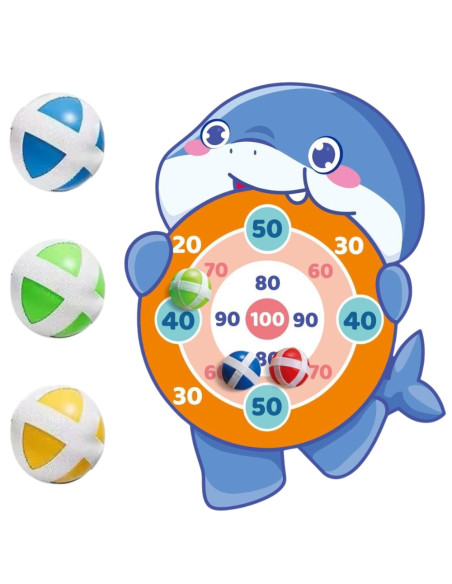 WOOPIE Gra Zręcznościowa w Rzutki na Rzepy Tarcza Rekin