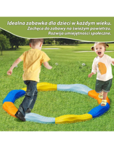 WOOPIE Równoważnia Modułowa Tor Ścieżka Sensoryczna Okrąg 2