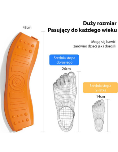 WOOPIE Równoważnia Modułowa Tor Ścieżka Sensoryczna Okrąg