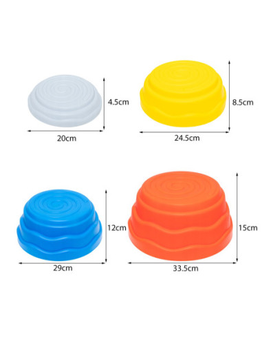 WOOPIE Kamienie Balansujące Sensoryczne Trening Równowagi 5 szt