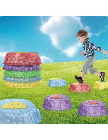 WOOPIE Kamienie Balansujące Świecące Sensoryczne Trening Równowagi 6 szt