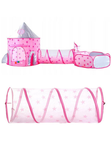 WOOPIE Namiot 3w1 Pałac Księżniczki XXL Domek Tunel Suchy Pałac