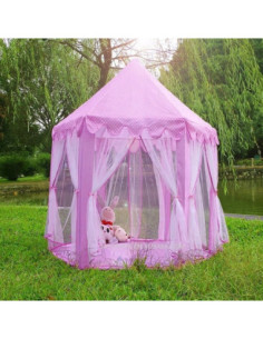 WOOPI Duży Namiot Pałac Dla Księżniczki Zasłolny Dziewczynki Duży Składany Bajkowy Domek Do Zabawy 2