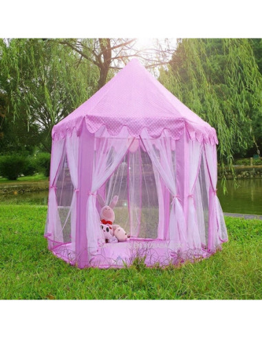 WOOPI Duży Namiot Pałac Dla Księżniczki Zasłolny Dziewczynki Duży Składany Bajkowy Domek Do Zabawy