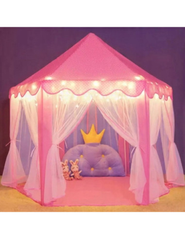 WOOPI Duży Namiot Pałac Dla Księżniczki Zasłolny Dziewczynki Duży Składany Bajkowy Domek Do Zabawy