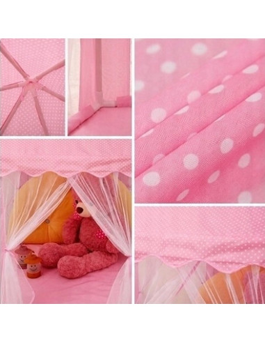 WOOPI Duży Namiot Pałac Dla Księżniczki Zasłolny Dziewczynki Duży Składany Bajkowy Domek Do Zabawy