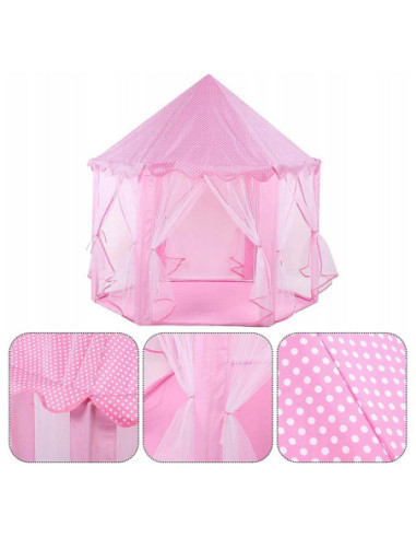 WOOPI Duży Namiot Pałac Dla Księżniczki Zasłolny Dziewczynki Duży Składany Bajkowy Domek Do Zabawy