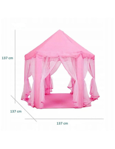 WOOPI Duży Namiot Pałac Dla Księżniczki Zasłolny Dziewczynki Duży Składany Bajkowy Domek Do Zabawy