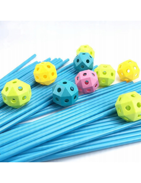 WOOPIE Zestaw Konstrukcyjny XXL Klocki do Budowania Namiotu Bazy Rurki Słomki 340 el.