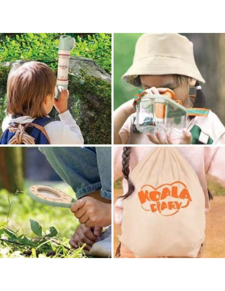 WOOPIE Zestaw Małego Odkrywcy Lornetka Kompas Siatka Na Owady Motyle Latarka