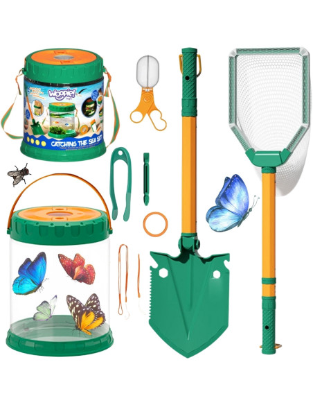 WOOPIE Zestaw Małego Odkrywcy Natury Siatka na Owazdy Motyle Pojemnik na Ryby