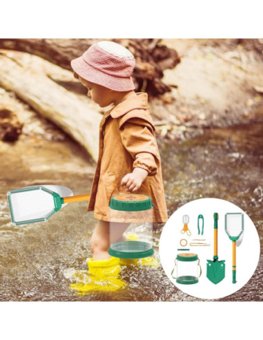 WOOPIE Zestaw Małego Odkrywcy Natury Siatka na Owazdy Motyle Pojemnik na Ryby