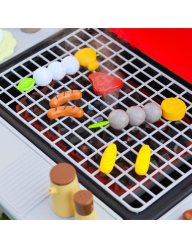 WOOPIE Grill Barbecue Zestaw 41 el. Efekty Świetle Para Wodna