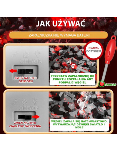 WOOPIE Grill Barbecue Zestaw 41 el. Efekty Świetle Para Wodna