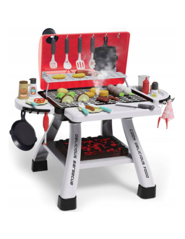 WOOPIE Grill Barbecue Zestaw 41 el. Efekty Świetle Para Wodna
