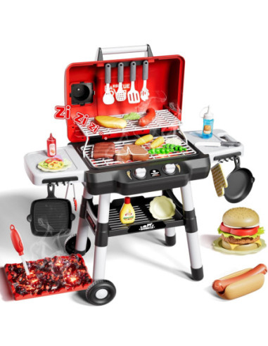 WOOPIE Grill Barbecue Kuchnia Ogrodowa Interaktywna LED Zestaw XL 31 el.