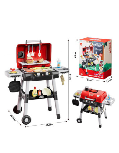 WOOPIE Grill Barbecue Kuchnia Ogrodowa Interaktywna LED Zestaw XL 31 el.