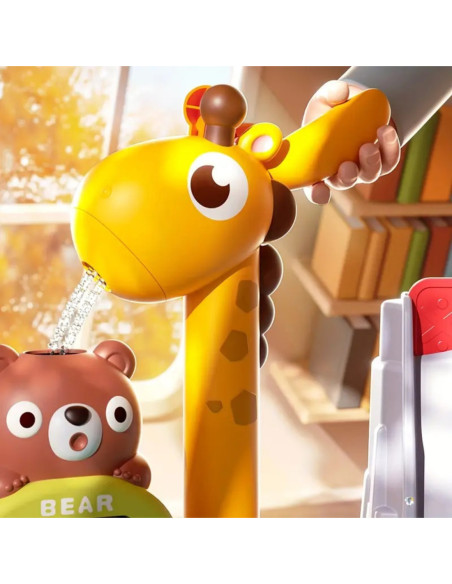 WOOPIE Stolik Wodny 4w1 Gra Łowienie Rybek Zlewozmywak Zjeżdżalnia Wodna Żyrafka