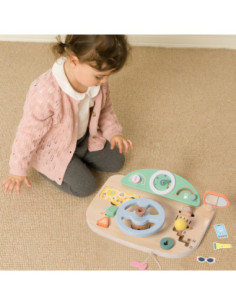 CLASSIC WORLD Drewniana Kierownica Wielofunkcyjna Tablica Edukacyjna 2