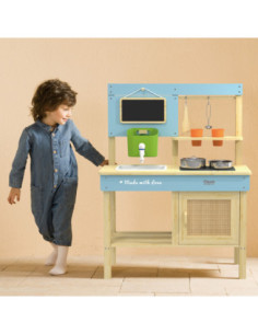 CLASSIC WORLD Drewniana Kuchnia Ogrodowa Błotna XXL z Akcesoriami 2