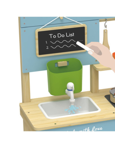 CLASSIC WORLD Drewniana Kuchnia Ogrodowa Błotna XXL z Akcesoriami