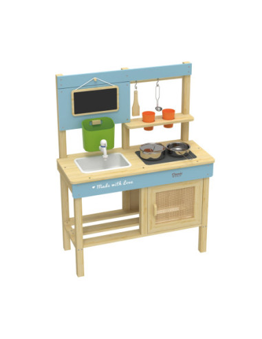 CLASSIC WORLD Drewniana Kuchnia Ogrodowa Błotna XXL z Akcesoriami